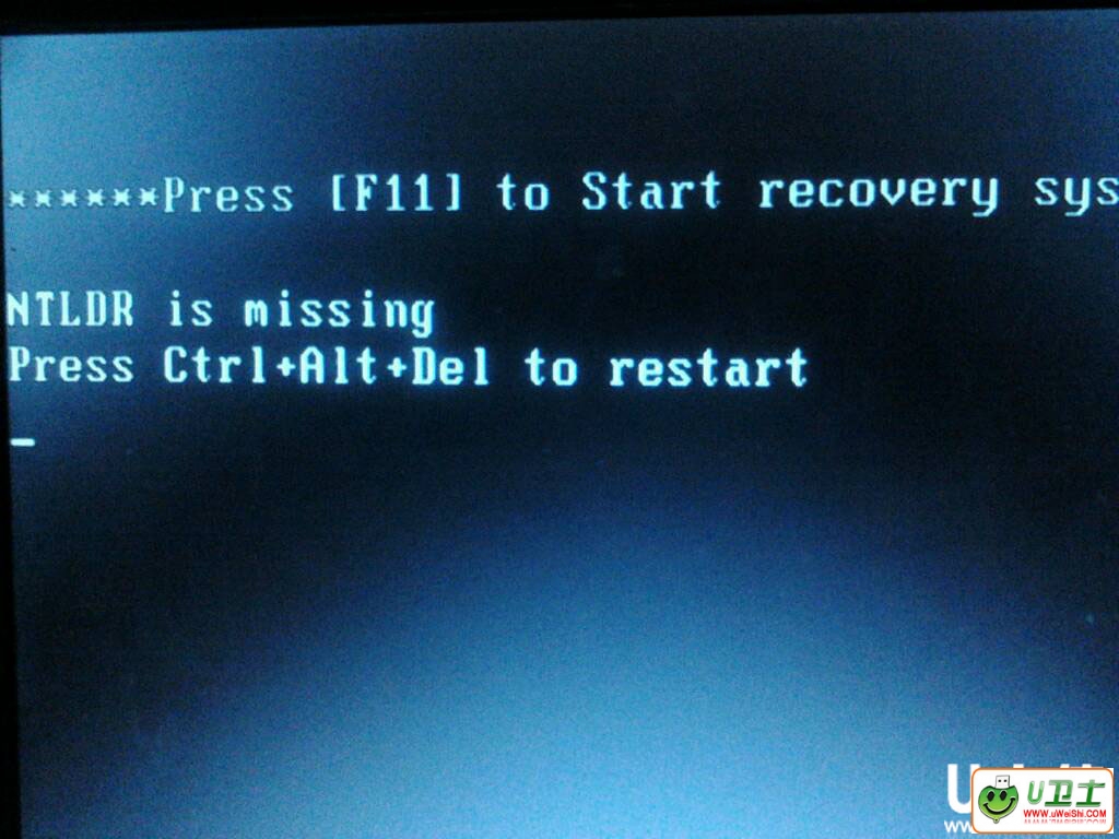 ԿʾNTLDR is missing޷ϵͳ