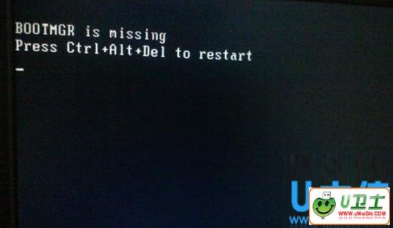 Uװϵͳʾbootmgr is missing