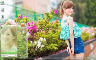 夏日清新美女主题