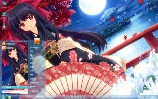 动漫和服少女唯美主题