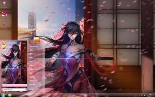 唯美动漫美女冷艳主题