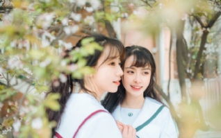 清纯美丽闺蜜高清图片壁纸