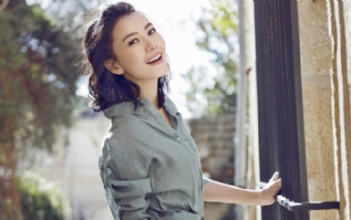 短发丸子头女神高圆圆win7壁纸
