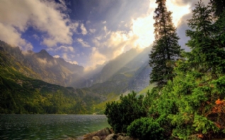 高山绿色清爽景色电脑壁纸下载