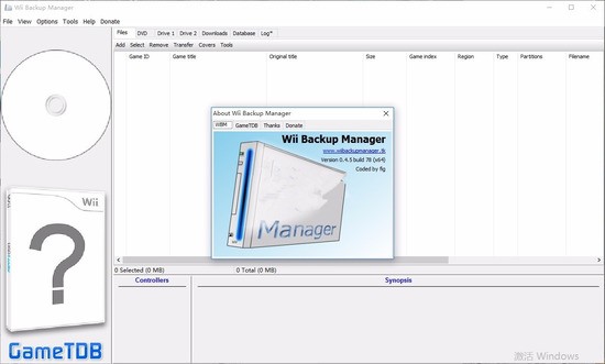 Wii Backup Managerv0.3.8