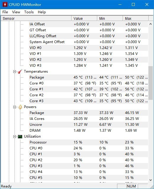 HWMonitor°