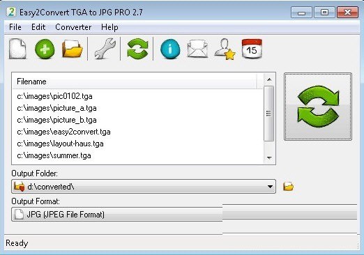 Easy2Convert TGA to JPGͼƬʽת